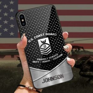 US Coast Guard Proudly Served Phone Case,…