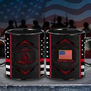 US Marine Corps Military Mug, Custom Veteran…