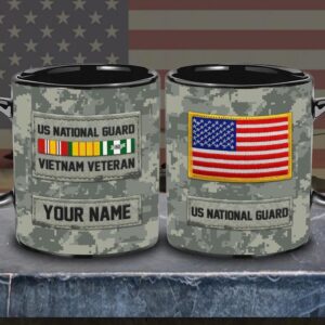 US National Guard Vietnam Veteran Mug, Military…