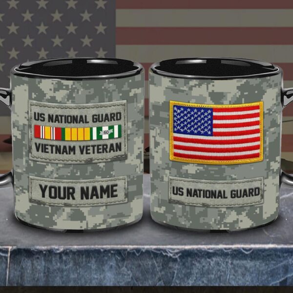 US National Guard Vietnam Veteran Mug, Military VeteranCustom Your Mug, Veteran Coffee Mugs, Military Mug