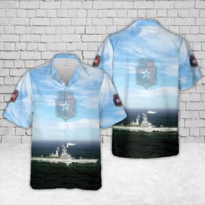 US Navy USS Texas CGN-39 Hawaiian Shirt,…