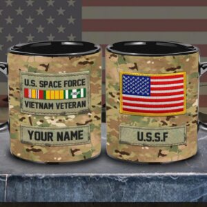US Space Force Vietnam Veteran Mug, Military…