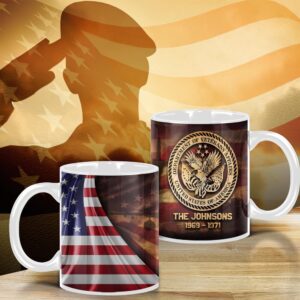 US Veteran Military Proudly Served, Military Mug…