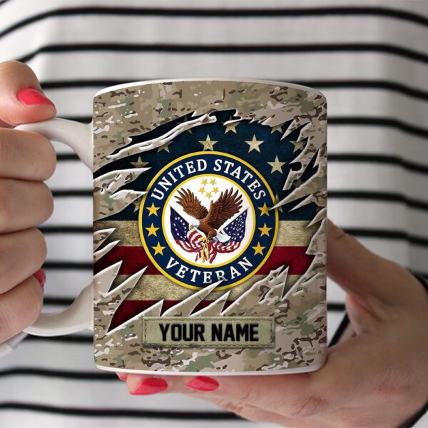 US Veteran US Military Mug Custom Mug, Veteran Coffee Mugs, Military Mug