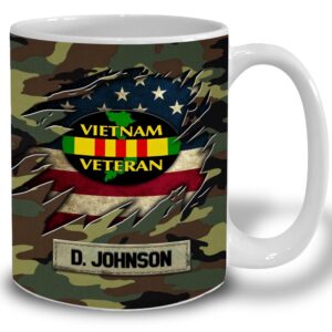 US Vietnam Veteran Camouflage White Mug Custom Your Name Veteran Coffee Mugs Military Mug 3 f3kqpl.jpg