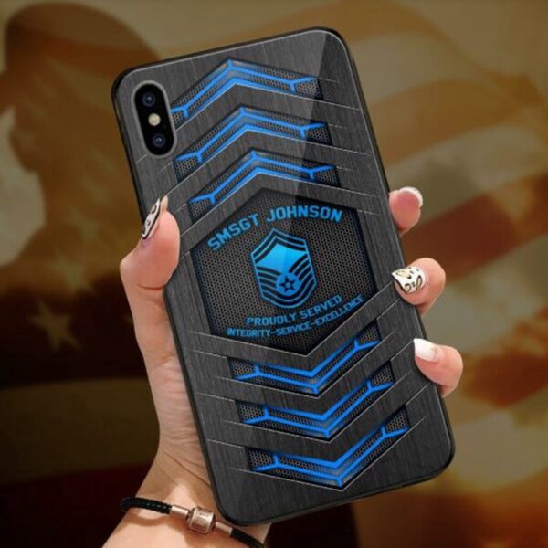 Us Air Force US Military Ranks US Veteran Custom Phone Case All Over Printed, Military Phone Cases, Air Force Phone Case
