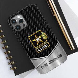 Us Army Phone Case Personalized Your Name…