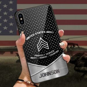 Us Army Proudly Served Phone Case, Custom…