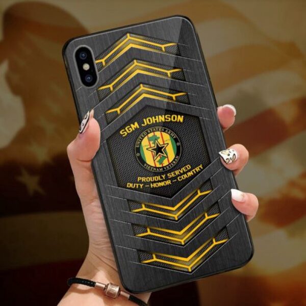 Us Army Vietnam Veteran US Military Us Veteran Custom Phone Case All Over Printed, Military Phone Cases, Army Phone Case