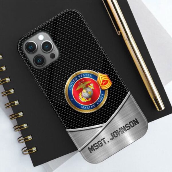 Us Marine Corps Phone Case Personalized Your Name And Rank, Veteran Phone Case, Military Phone Cases