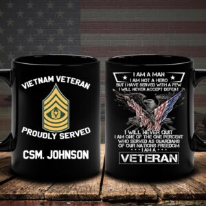 Vietnam Veteran Mug I Am A Man…