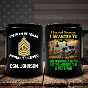 Vietnam Veteran Mug I Served Because I…