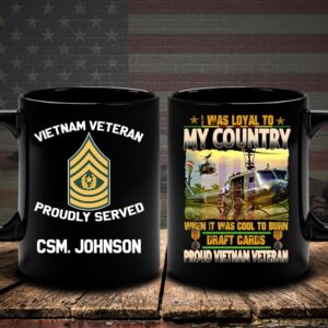 Vietnam Veteran Mug I Was Loyal To…
