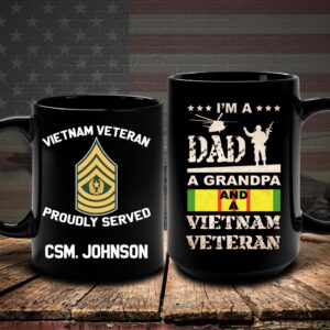 Vietnam Veteran Mug I m A Dad Grandpa And A Vietnam Veteran Veteran Coffee Mugs Military Mug 2 m32zqo.jpg