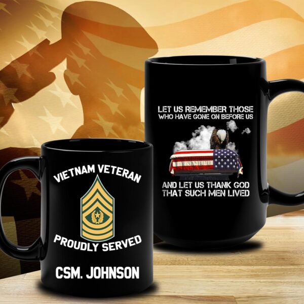 Vietnam Veteran Mug Let Us Remember Those Who Have Gone On Before Us, Veteran Coffee Mugs, Military Mug