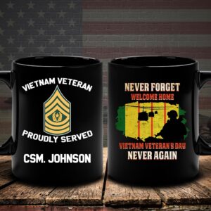 Vietnam Veteran Mug Never Forget Welcome Home,…