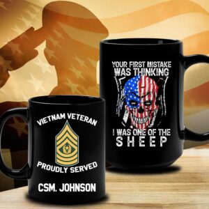 Vietnam Veteran Mug Your First Mistake Was Thinking Veteran Coffee Mugs Military Mug 3 aadnay.jpg