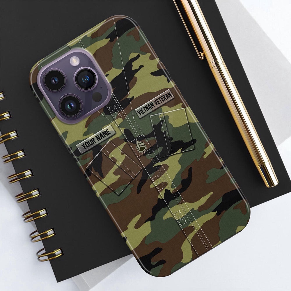 Vietnam Veteran Phose Case, US Military Phone Case, Camo Phone Case, Veteran Phone Case, Military Phone Cases