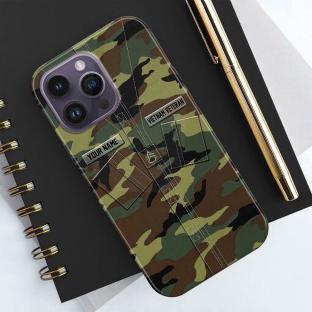 Vietnam Veteran Phose Case, US Military Phone Case, Camo Phone Case, Veteran Phone Case, Military Phone Cases
