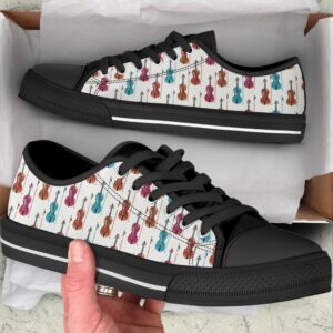 Violin Color Pattern Low Top Music Shoes Low Top Designer Shoes Low Top Sneakers 2 pfyyrx.jpg
