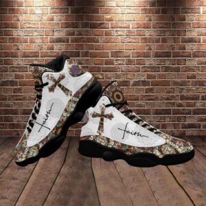 Walk By Faith Boho Design Flower Style Basketball Shoes For Men Women Christian Basketball Shoes Basketball Shoes 2024 3 zvmij4.jpg