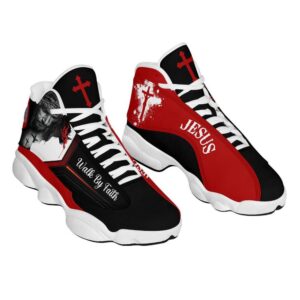 Walk By Faith Customized Jesus Basketball Shoes,…