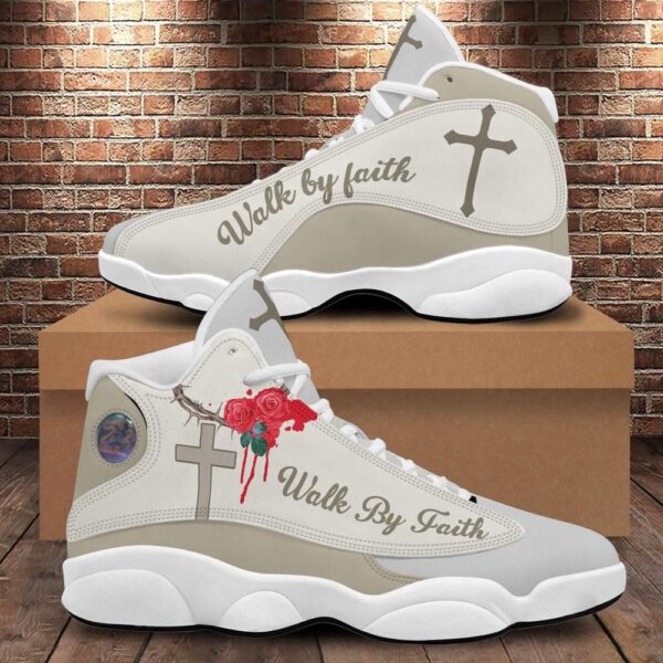 Walk By Faith Jesus Basketball Shoes For Men Women, Christian Basketball Shoes, Basketball Shoes 2024