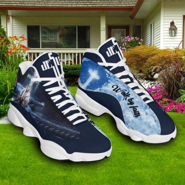 Walk By Faith Jesus Saved Basketball Shoes For Men Women, Christian Basketball Shoes, Basketball Shoes 2024