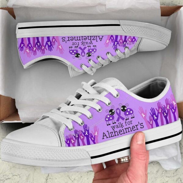 Walk For Alzheimer’s Shoes Low Top Shoes Canvas Shoes A Playful Choice, Low Top Designer Shoes, Low Top Sneakers