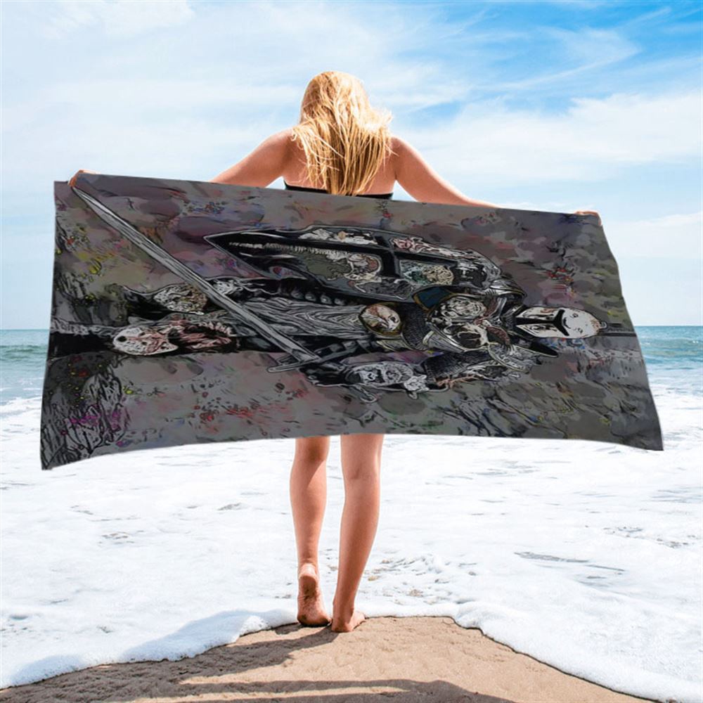 Warrior Armor Of God Beach Towel, Christian Beach Towel, Beach Towel Warrior Armor Of God Beach Towel, Christian Beach Towel, Beach Towel