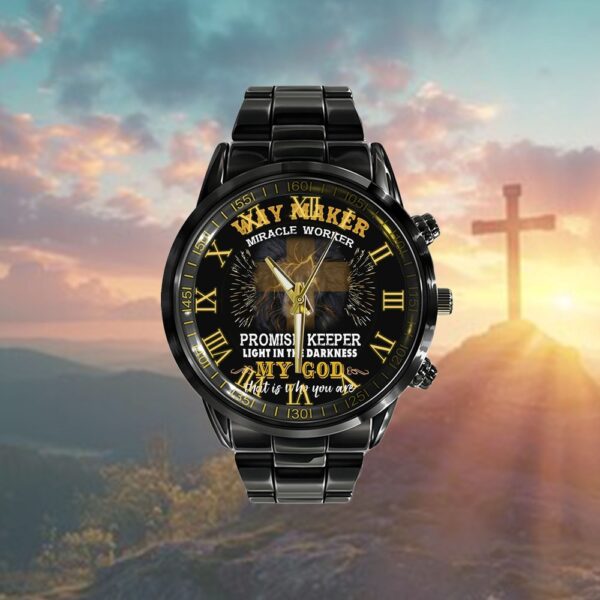 Way Maker Miracle Worker Watch, Christian Watch, Religious Watches, Jesus Watch