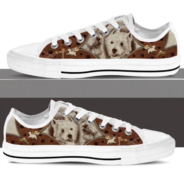 West Highland White Terrier Low Top Shoes, Designer Low Top Shoes, Low Top Sneakers