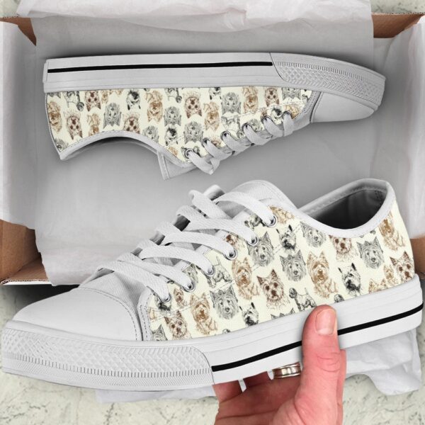 West Highland White Terrier Low Top Shoes, Sneaker For Dog Walking, Designer Low Top Shoes, Low Top Sneakers