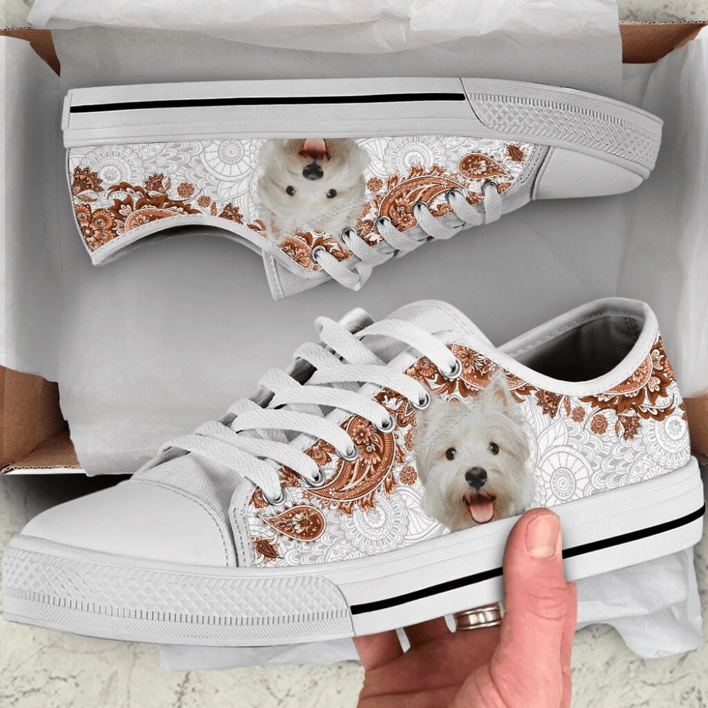 Westie Low Top Shoes Sneaker, Designer Low Top Shoes, Low Top Sneakers