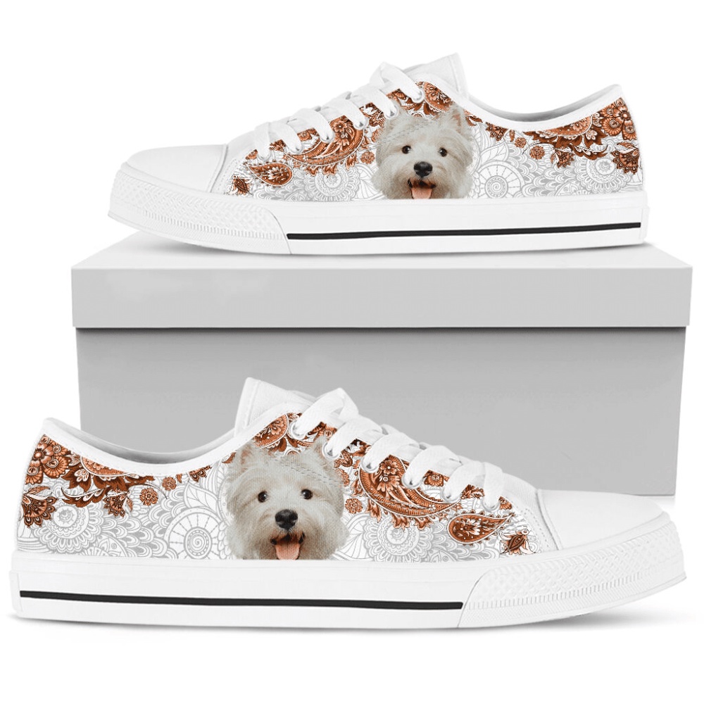Westie Low Top Shoes Sneaker, Designer Low Top Shoes, Low Top Sneakers