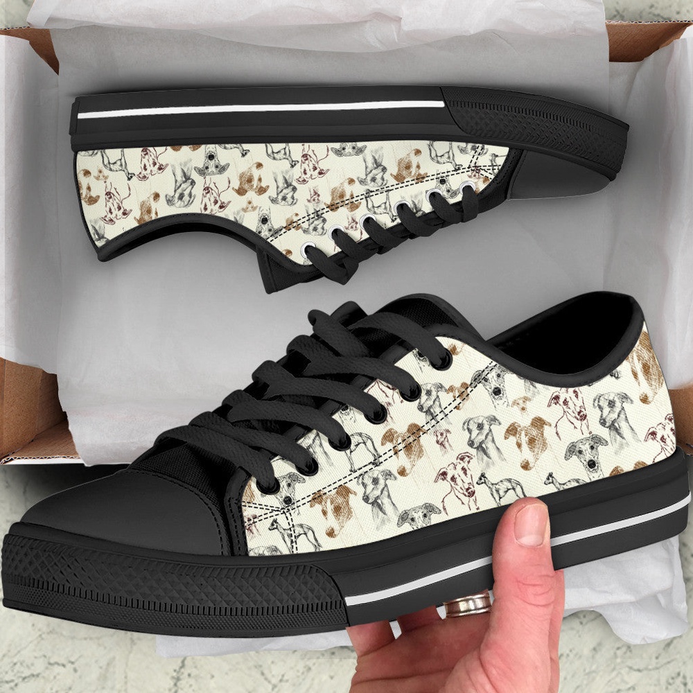Whippet Low Top Shoes, Lowtop Casual Shoes Gift For Adults, Designer Low Top Shoes, Low Top Sneakers