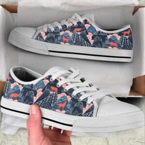 Wolf Oriental Mountains Fabric Pattern Low Top Shoes Low Top Designer Shoes Low Top Sneakers 1 r7i1aw.jpg