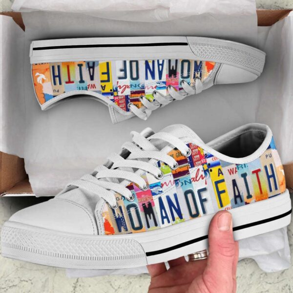 Women Of Faith Custom Shoes License Plate Low Top Shoes For Men And Women, Low Top Designer Shoes, Low Top Sneakers