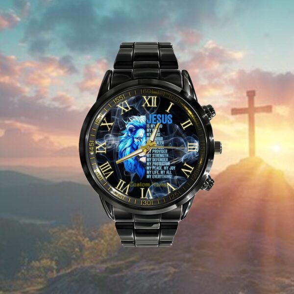 Womens Jesus Is My God King, Lord, and Savior, Lion Christian Watch, Christian Watch, Religious Watches, Jesus Watch