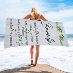 You Are Beautiful Chosen Made For A Purpose Personalized Beach Towel Christian Beach Towel Beach Towel 2 tp4obd.jpg