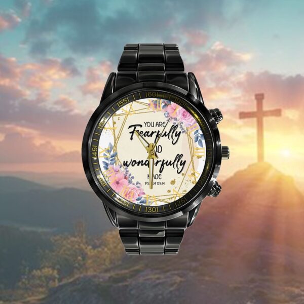 You Are Fearfully And Wonderfully Made Psalm 13914 Watch, Christian Watch, Religious Watches, Jesus Watch