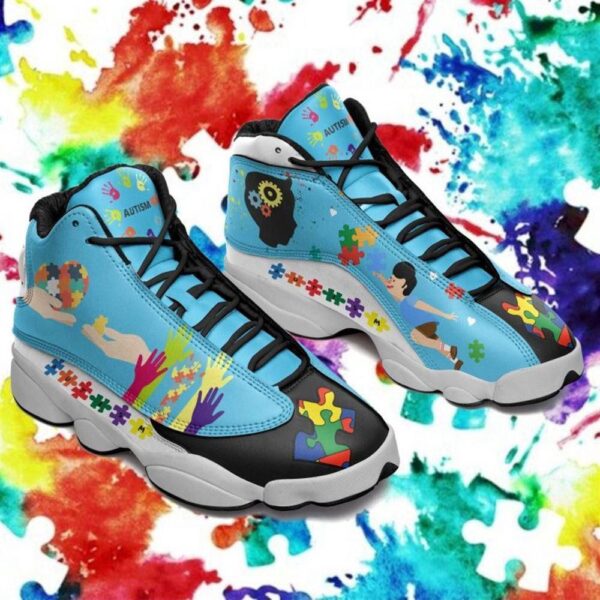 You Will Never Walk Alone Autism Awareness Puzzle Basketball Shoes, Autism Awareness Basketball Shoes, Basketball Shoes 2024