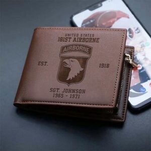 101st Airborne Division Men Wallet Custom Your Name And Year Military Men Wallet For Him Veteran Wallet 1 ftwpic.jpg