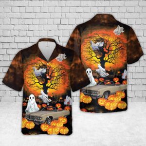 1975 Pontiac Grand Ville Halloween Hawaiian Shirt,…