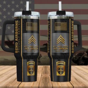 82nd Airborne Custom Name Rank And Year Stanley Tumbler 40Oz Veteran Tumbler Military Tumbler For Soldiers 1 kkfiav.jpg