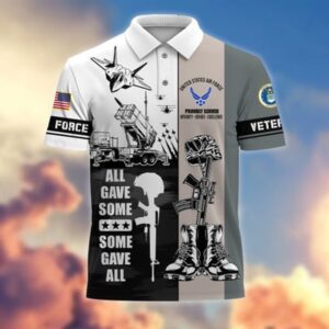 Air Force Veteran Polo Shirt, All Gave…