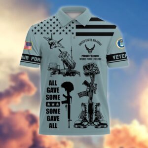 Air Force Veteran Polo Shirt, All Gave…