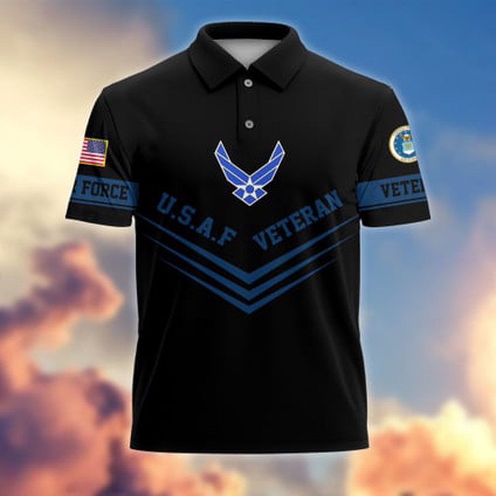 Air Force Veteran Polo Shirt, Multiservice US Air Force Veterans Polo Shirts