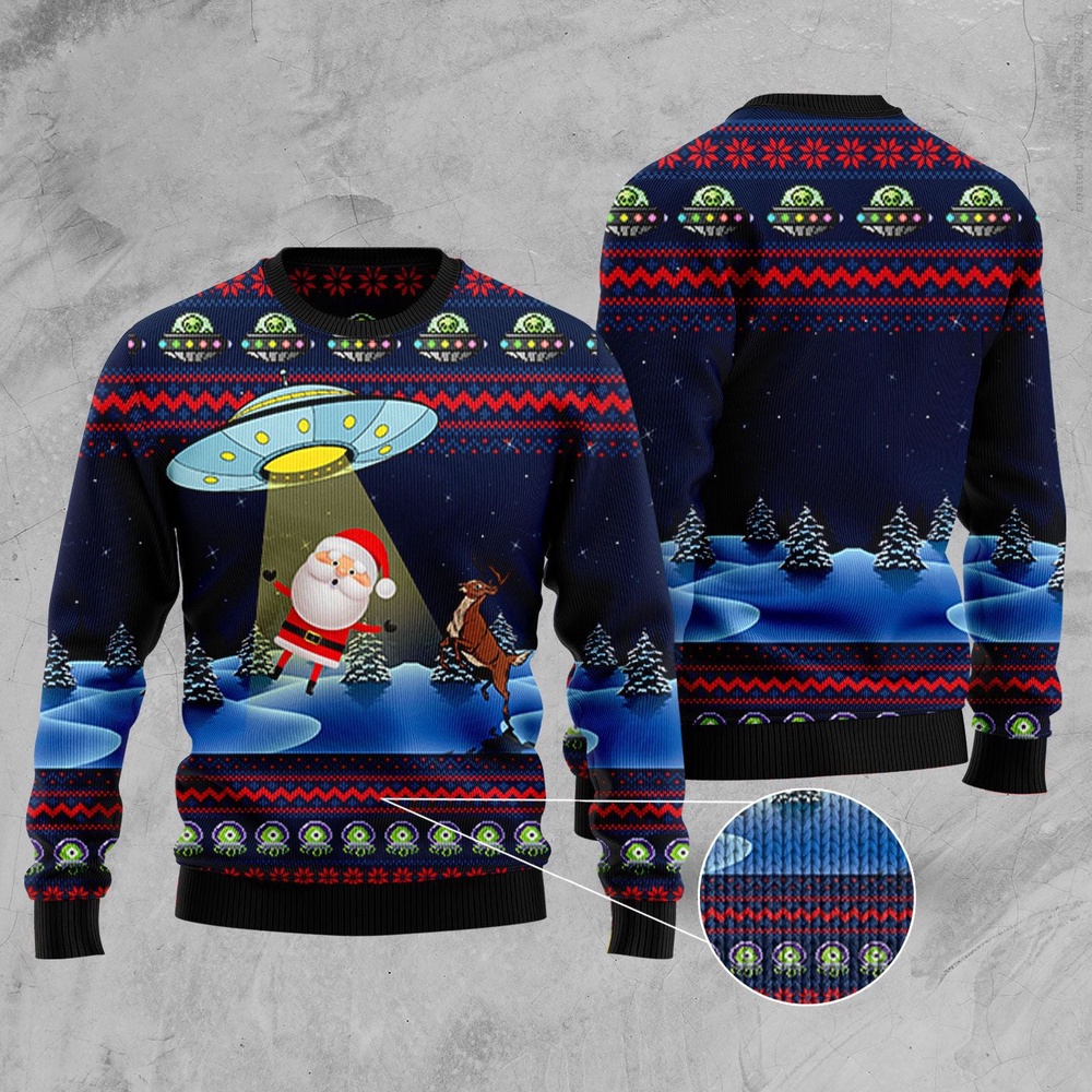 Alien Ugly Christmas Sweater, Christmas Sweater, Ugly Sweater, Funny Xmas Sweaters