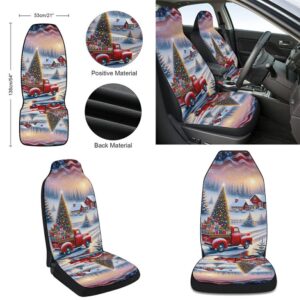 All Hearts Come Home For Christmas Red Truck Seat Cover Cars Christmas Car Seat Cover Car Seat Cover 2 rufunj.jpg